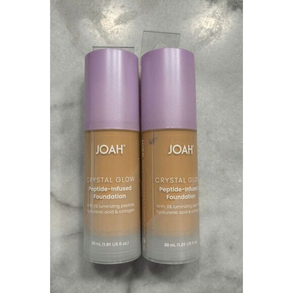 Joah Crystal Glow Peptide Foundation LN040 Light with Neutral Undertone Lot of 2 - Picture 1 of 2